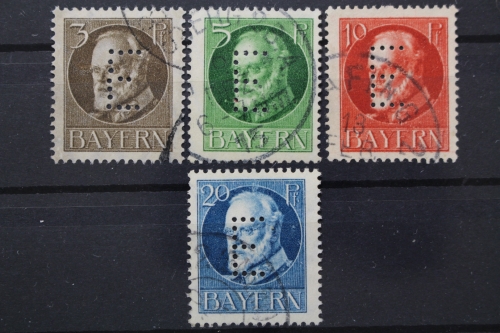 Bayern Dienst, MiNr. 12-15, gestempelt
