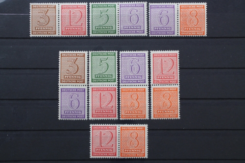 SBZ, MiNr. W Zd 13 - S Zd 6, Falz