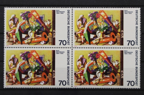 Deutschland (BRD), MiNr. 822 PLF II, Viererblock, postfrisch