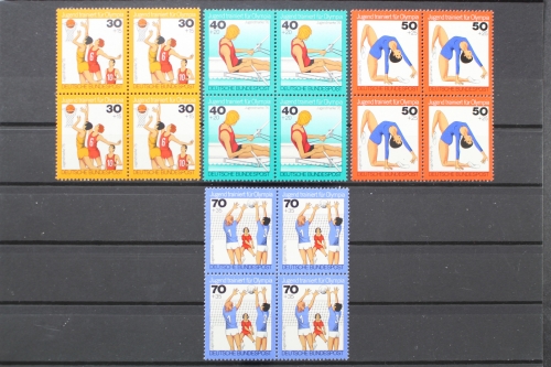 Deutschland (BRD), MiNr. 882-885, Viererblöcke, postfrisch