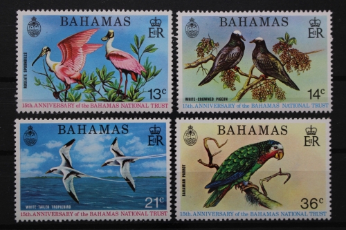 Bahamas, MiNr. 370-373, Vögel, postfrisch