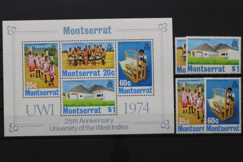Montserrat, MiNr. 301-304, Block 4, postfrisch