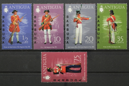 Antigua und Barbuda-Barbuda, MiNr. 143-147, postfrisch