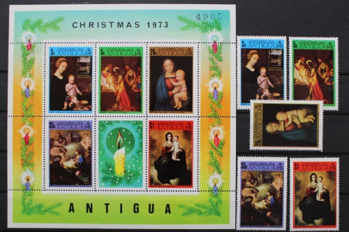 Antigua, MiNr. 305-309, Block 9, postfrisch