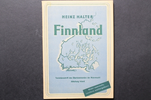 Finnland, Tornisterschrift des Oberkomandos der Wehrmacht