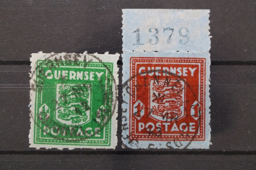 Guernsey, MiNr. 4-5, gestempelt