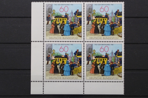 Deutschland, MiNr. 1112, 4er Block, Ecke li. unten, postfrisch
