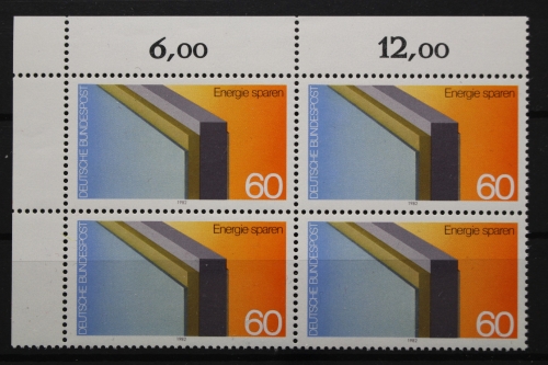 Deutschland, MiNr. 1119, 4er Block, Ecke li. oben, postfrisch