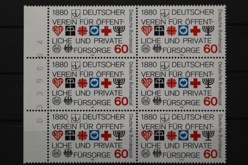 Deutschland, MiNr. 1044, 6er Block, li. Rand mit BZN, postfrisch