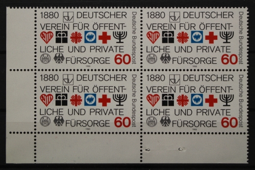 Deutschland, MiNr. 1044, 4er Block, Ecke li. unten, postfrisch