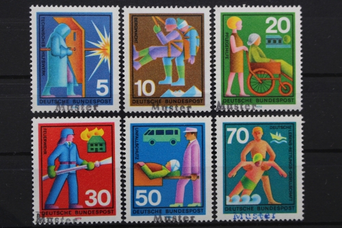 Deutschland (BRD), MiNr. 629-634, Muster, postfrisch
