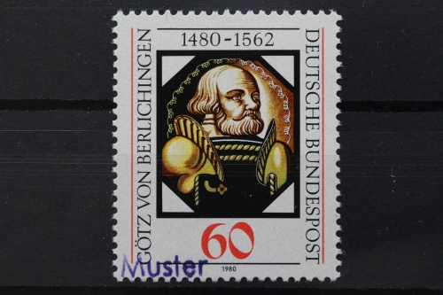 Deutschland (BRD), MiNr. 1036, Muster, postfrisch