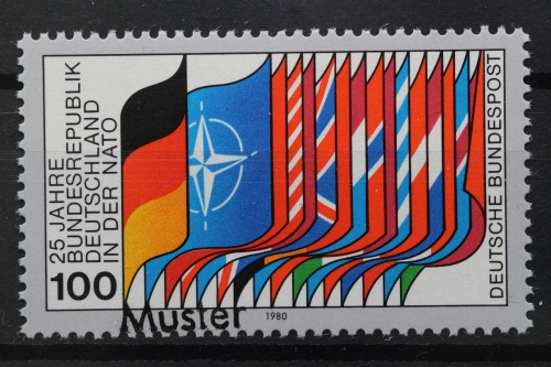 Deutschland (BRD), MiNr. 1034, Muster, postfrisch