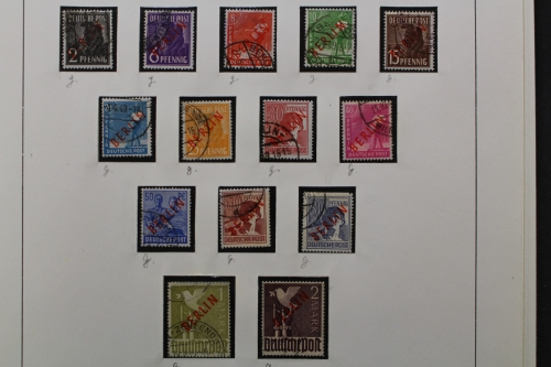 Berlin 1949-1954, gestempelte Sammlung, fast alle Spitzen