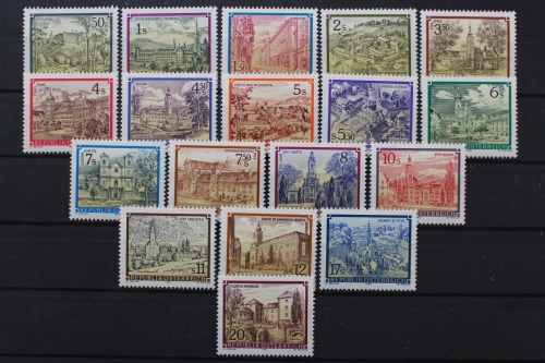 Österreich, 18 Werte der Freimarken Stifte und Klöster, postfrisch/MNH
