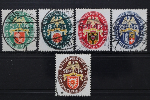 Deutsches Reich, MiNr. 430-434, gestempelt