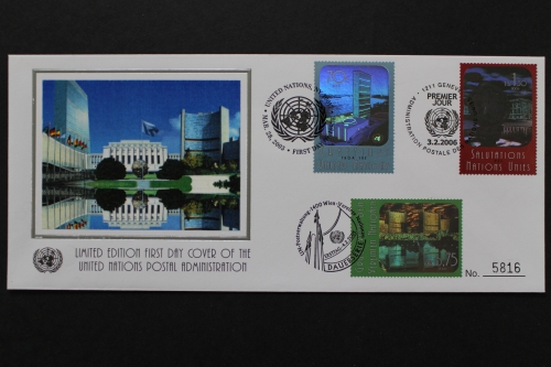 UNO, Triobrief, UNO Gebäude Hologramm