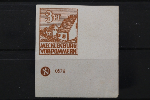 SBZ, MiNr. 29 x, Ecke rechts unten mit DZ, postfrisch