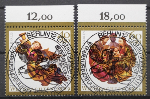 Berlin, MiNr. 858-859, Oberrand, zentrisch VS Berlin, ESST