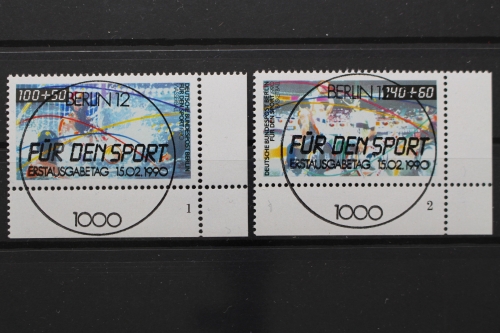 Berlin, MiNr. 864-865, Ecke rechts unten, FN 1 bzw. 2, ESST