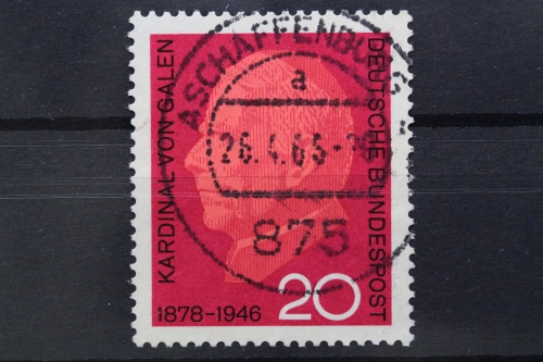 Deutschland (BRD), MiNr. 505, zentrisch Aschaffenburg, gestempelt