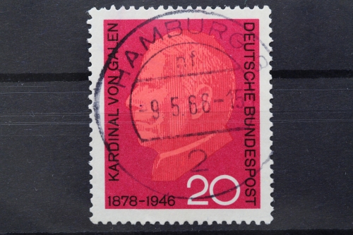 Deutschland (BRD), MiNr. 505, zentrisch Hamburg, gestempelt
