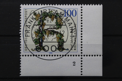 Deutschland (BRD), MiNr. 1446, Ecke re. unten, FN 2, VS F/M, gestempelt