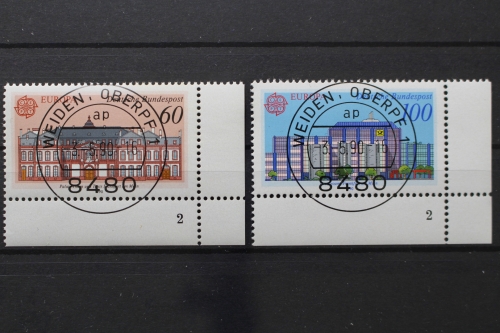 Deutschland, MiNr. 1461-1462, Ecke re. unten, FN 2, VS Weiden, gestempelt