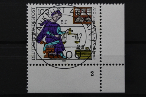 Deutschland (BRD), MiNr. 1490, Ecke re. unten, FN 2, VS F/M, gestempelt