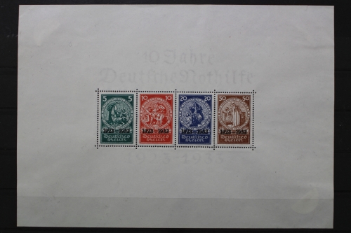 Deutsches Reich, MiNr. Block 2, Falz