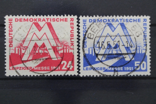 DDR, MiNr. 282-283, zentrischer Stempel, gestempelt