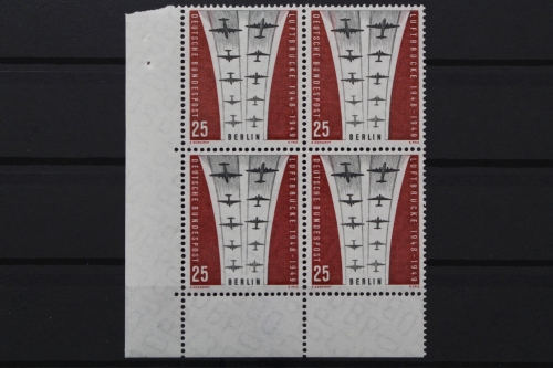 Berlin, MiNr. 188, Viererblock, Ecke links unten, postfrisch