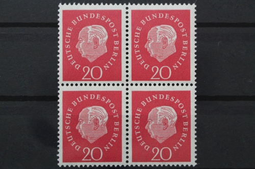 Berlin, MiNr. 184 v, Viererblock, postfrisch