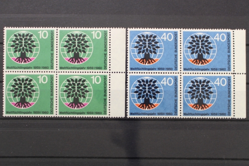 Deutschland, MiNr. 326-327, Viererblöcke, postfrisch