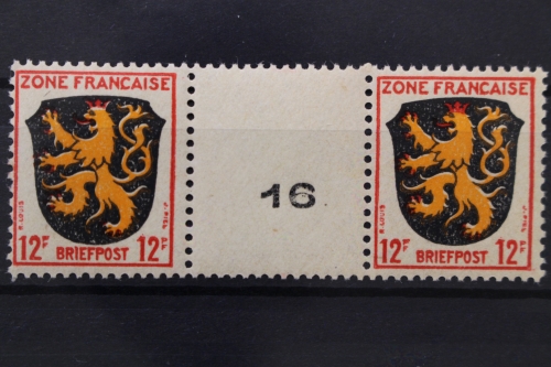 FZ Allg. Ausgabe, MiNr. 6, ZW M-Nr. 16, postfrisch