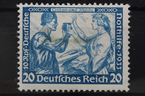 Deutsches Reich, MiNr. 505 A, Falz