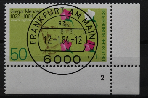 Deutschland (BRD), MiNr. 1199, Ecke re. unten, FN 2, VS F/M, EST