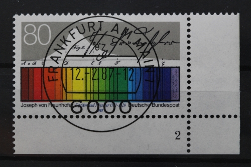 Deutschland (BRD), MiNr. 1313, Ecke rechts unten, FN 2, VS F/M, EST