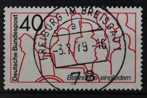 Deutschland (BRD), MiNr. 796, zentrisch Freiburg, gestempelt