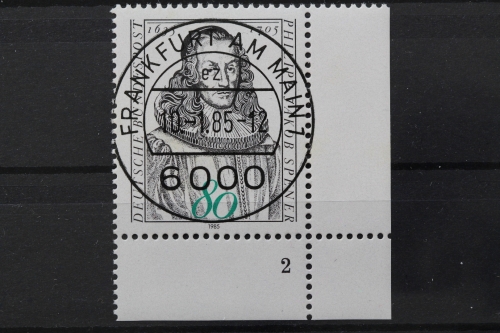 Deutschland (BRD), MiNr. 1235, Ecke rechts unten, FN 2, VS F/M, EST