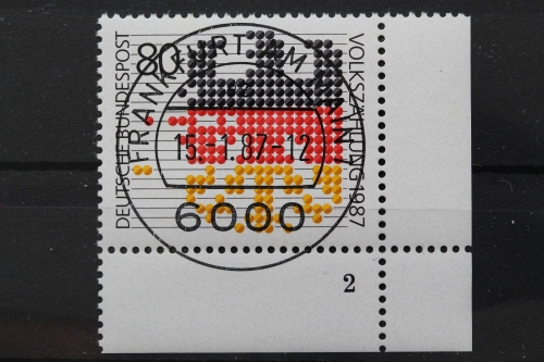 Deutschland (BRD), MiNr. 1309, Ecke rechts unten, FN 2, VS F/M, EST