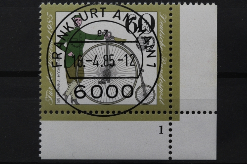 Deutschland (BRD), MiNr. 1243, Ecke rechts unten, FN 1, VS F/M, EST