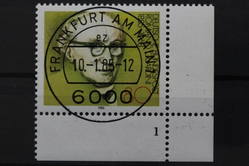 Deutschland (BRD), MiNr. 1237, Ecke rechts unten, FN 1, VS F/M, EST