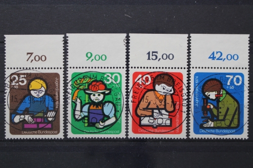Deutschland (BRD), MiNr. 800-803, zentrisch Freiburg, gestempelt