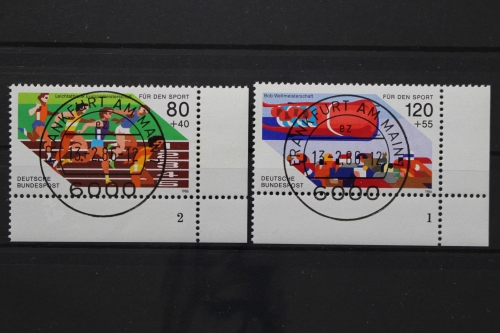Deutschland, MiNr. 1269-1270, Ecken re. unten, FN 1 bzw. 2 VS F/M, EST
