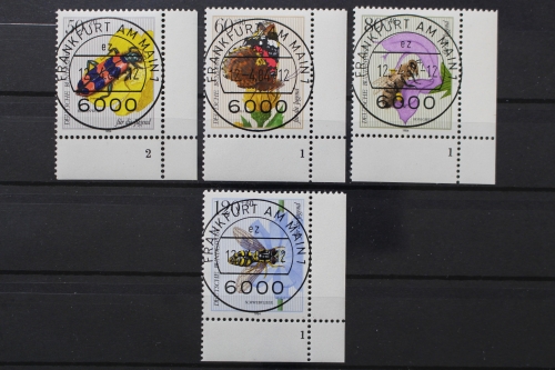 Deutschland, MiNr. 1202-1205, Ecken re. unten, FN 1 bzw. 2, VS F/M, EST