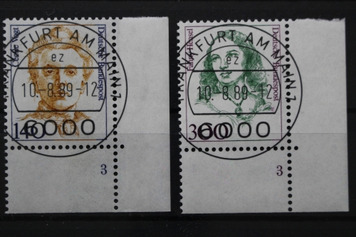 Deutschland (BRD), MiNr. 1432-1433, Ecken re. unten, FN 3, VS F/M, EST