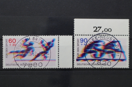 Deutschland (BRD), MiNr. 1009-1010. zentrisch gestempelt