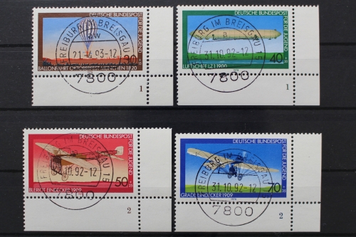 Deutschland, MiNr. 964-967, Ecken re. unten, FN 1 bzw. 2, zentrisch Freiburg