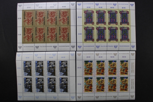 Österreich, Tag der Briefmarke 1991-1999, 9 Kleinbögen